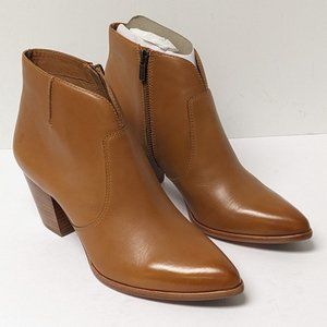 Frye Jennifer Ankle Booties, Brown Leather, Women's 9.5 M